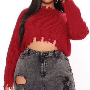 Straight Savage Cropped Sweater